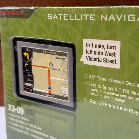 Nextar X3-09 3.5-Inch Portable USA Map GPS Navigator Touchscreen New Sealed - Picture 5 of 10